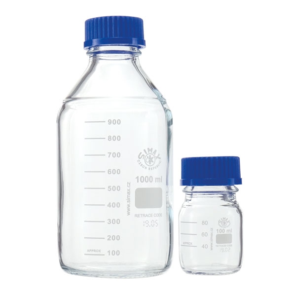 Sticla de laborator autoclavabila cu capac - ISO 4796 - 2000 ml
