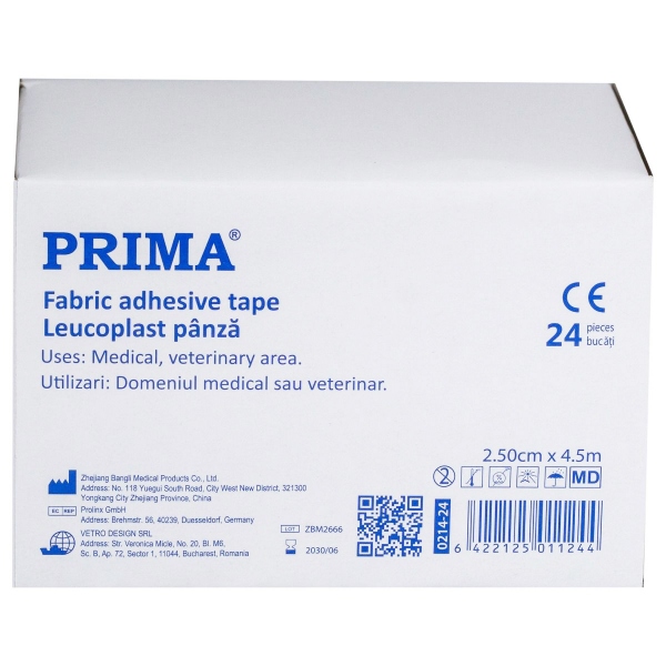 Leucoplast panza - 2.5 cm x 4.5 m - 24 buc 2