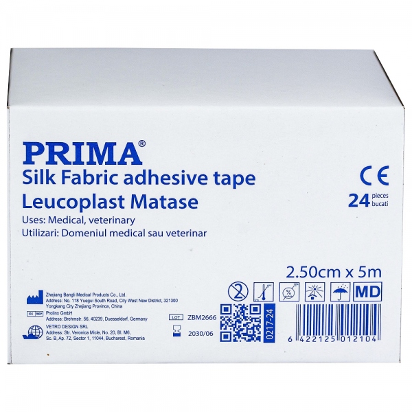 Leucoplast matase - 2.5 cm x 5 m - 24 buc 2