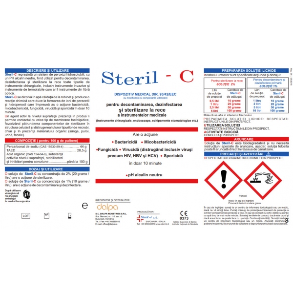 Steril C - Sterilizant la rece - 1 kg