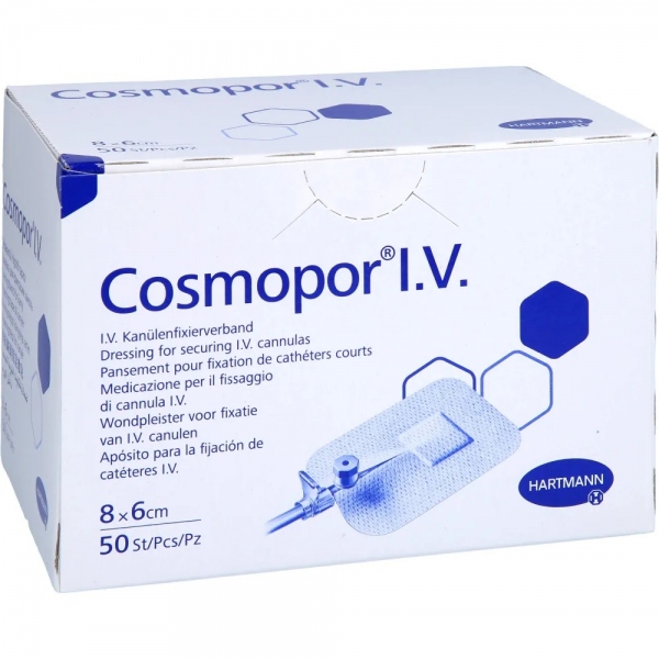 Cosmopor IV - Plasturi branule 6 x 8 cm - 50 buc