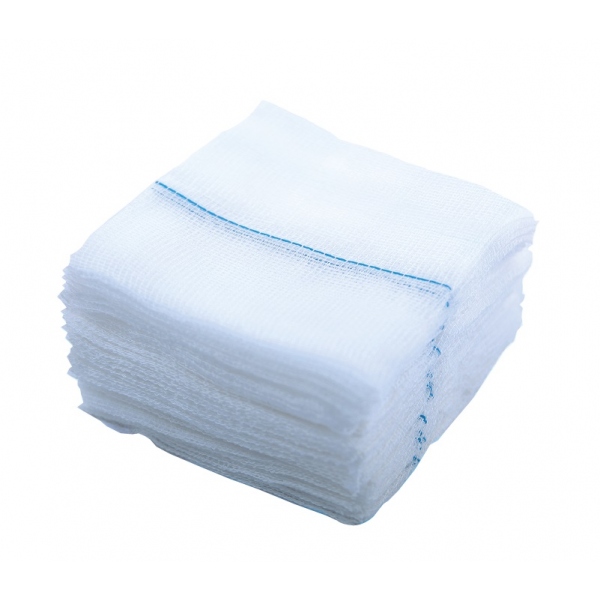 Comprese tifon nesterile cu Fir Radiologic 5 x 5 cm - 8 straturi - 100 buc 2