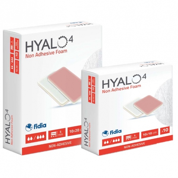 Hyalo4 - Pansament non-adeziv din spuma - 10 x 10 - 10 bucati