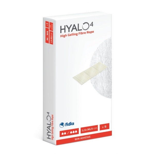 Hyalo4 - Pansament din fibre de carboximetilceluloza si alginat - Tip mesa - 5 bucati