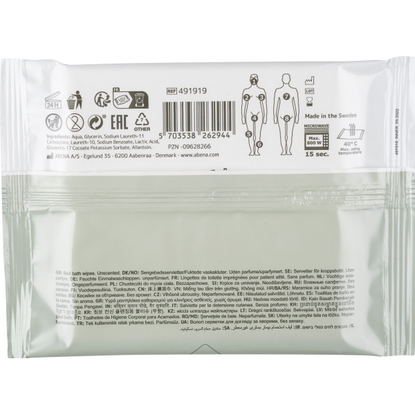 Servetele de baie pentru spalarea la pat - 23 x 20 cm - 4 buc