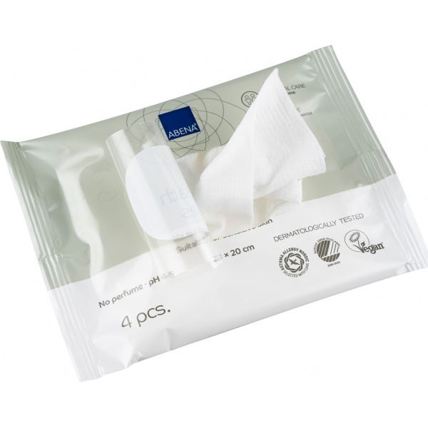 Servetele de baie pentru spalarea la pat - 23 x 20 cm - 4 buc