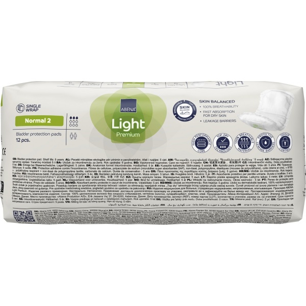 Abena Light Normal 2 - Absorbante anatomice - 12 buc