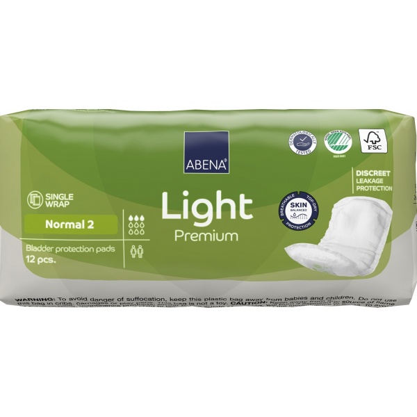 Abena Light Normal 2 - Absorbante anatomice - 12 buc