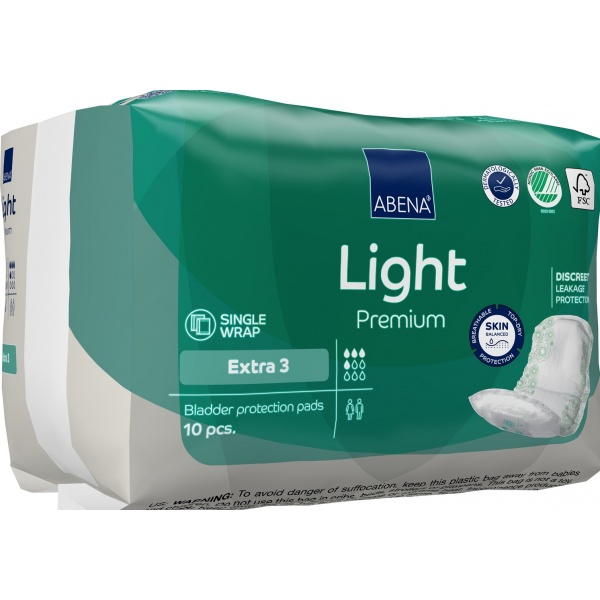 Abena Light Extra 3 - Absorbante anatomice - 10 buc