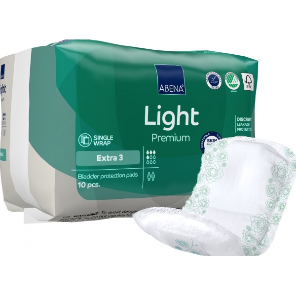 Abena Light Extra 3 - Absorbante anatomice - 10 buc