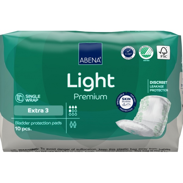 Abena Light Extra 3 - Absorbante anatomice - 10 buc