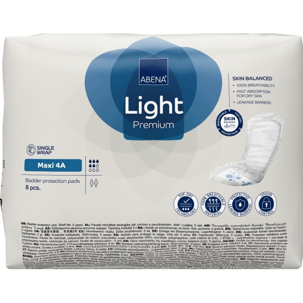 Abena Light Maxi 4A - Absorbante anatomice - 8 buc
