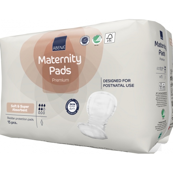 Abena Maternity - Absorbante anatomice post-natale - 15 buc