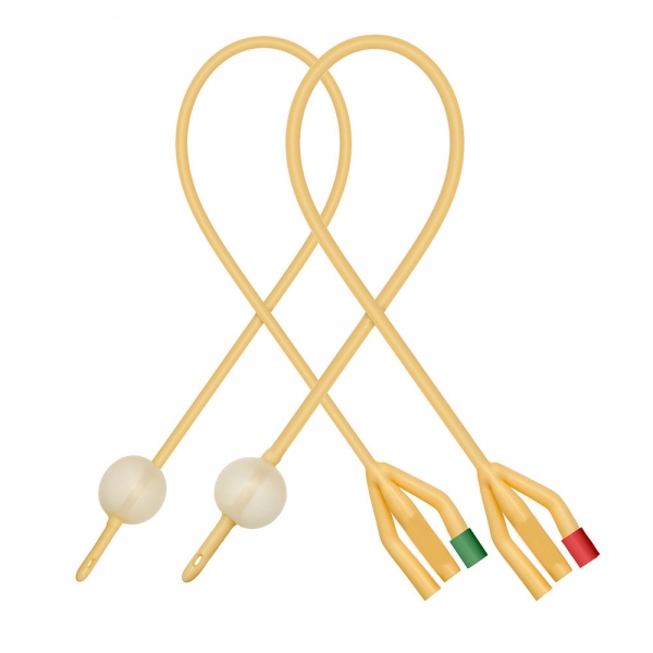Sonde Foley cu 3 cai, cu balon - 18 FR - 10 buc