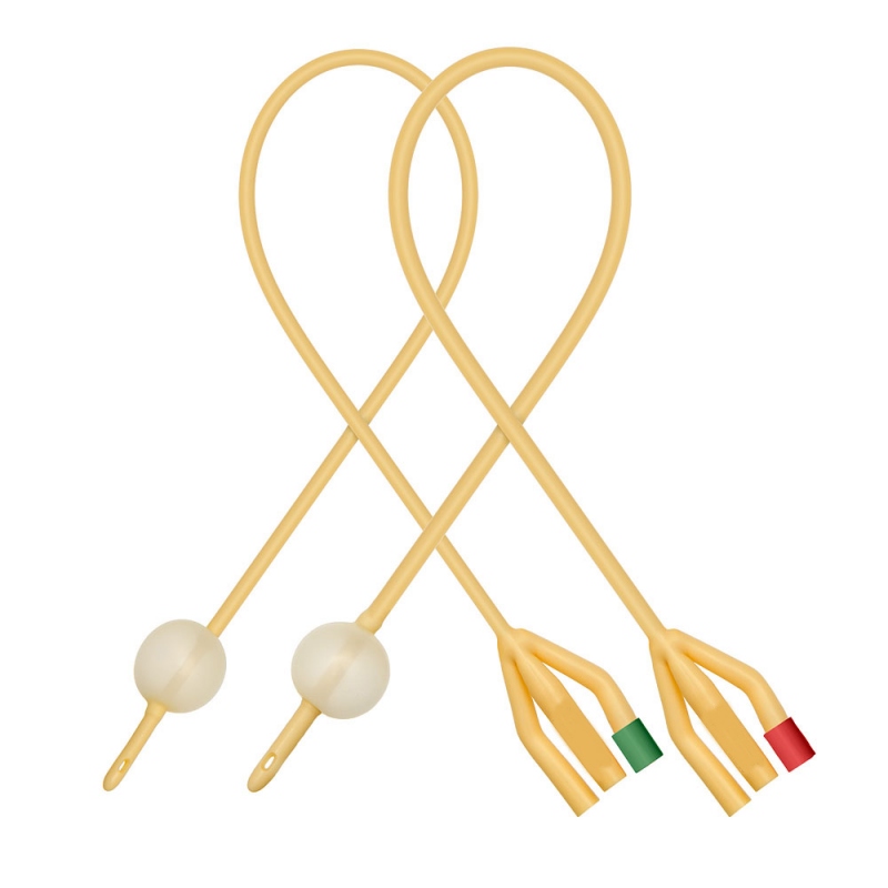 Sonde Foley cu 3 cai, cu balon - 18 FR - 10 buc