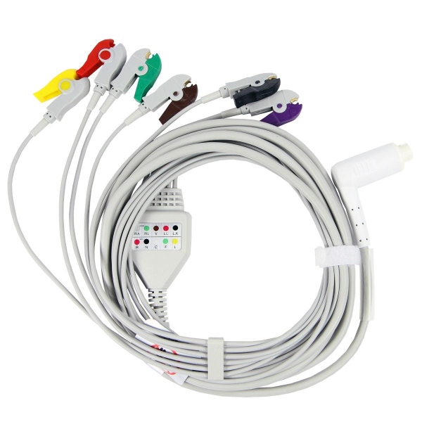 Cablu pentru Defibrilator Corpuls 3 ECG/EKG cu 6 fire