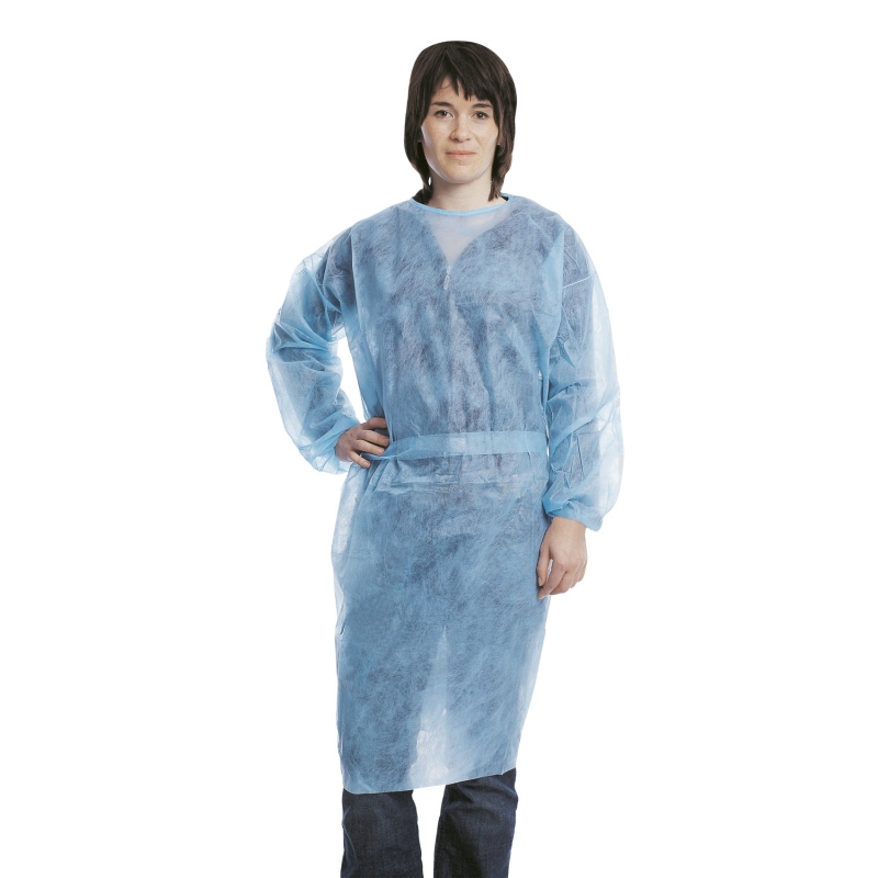 Foliodress S - Halat vizitatator - Albastru - 10 buc