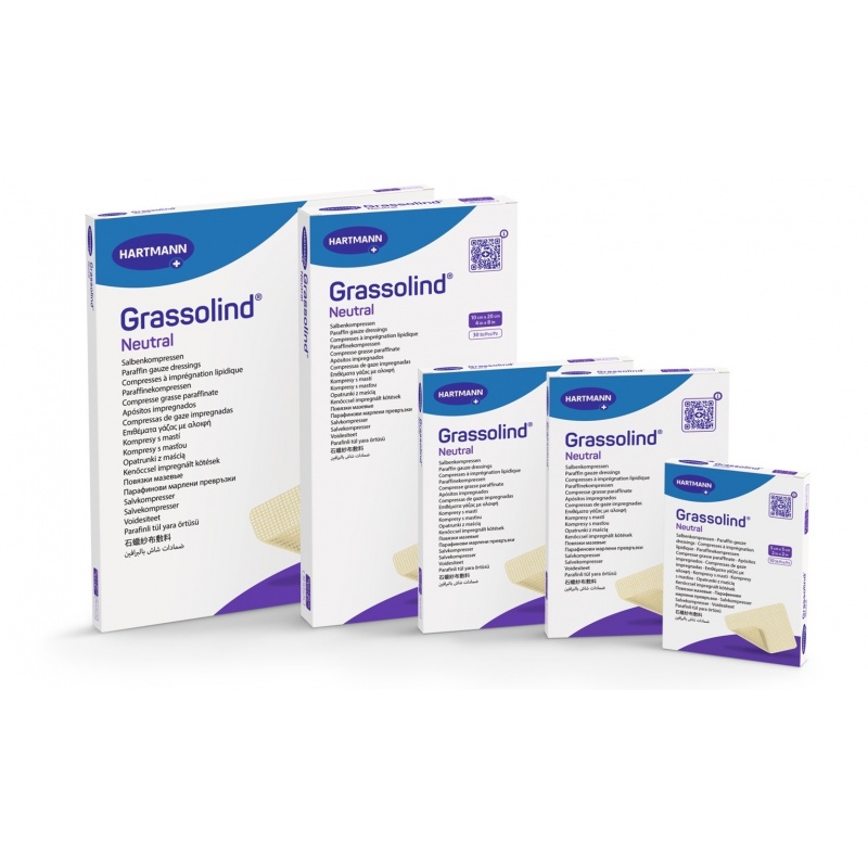 Grassolind - pansament cu unguent - 10 x 10 cm - 10 buc