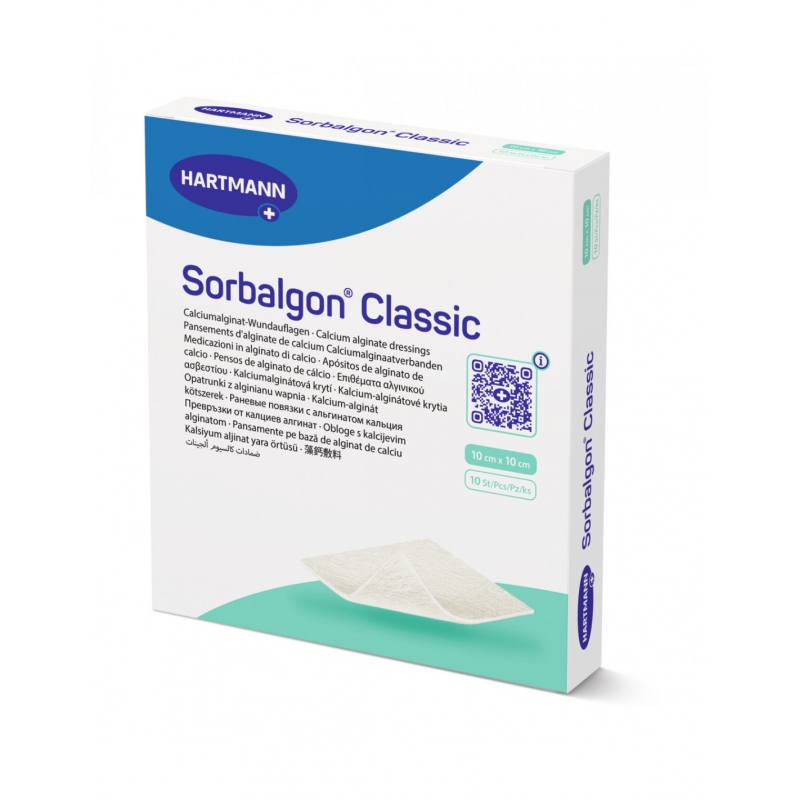 Sorbalgon - Pansament ingrijire rani - 10 x 10 cm - 10 buc