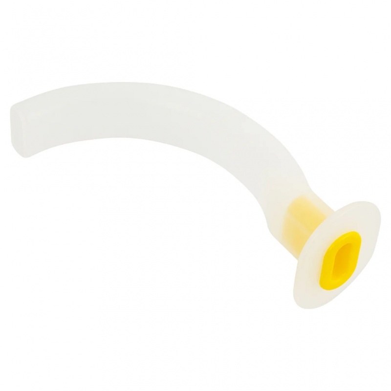 Pipa respiratie tip Guedel - Galben - Nr. 3 - 9 cm