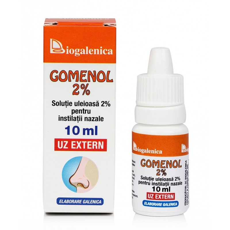 Gomenol 2 % antiseptic nazal - 10 ml