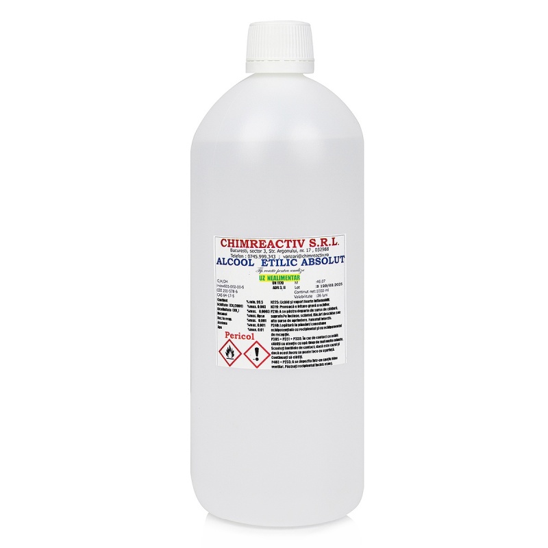 Alcool Etilic Absolut - 99.5 % PA - 1 litru