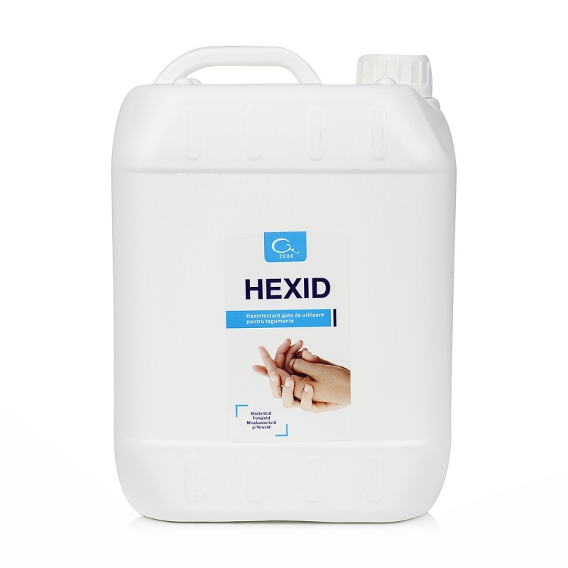 Hexid - Dezinfectant maini si tegumente cu alcool - 5 litri
