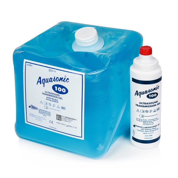 Gel ultrasunete EKG - AQUASONIC 100 albastru - 5 litri