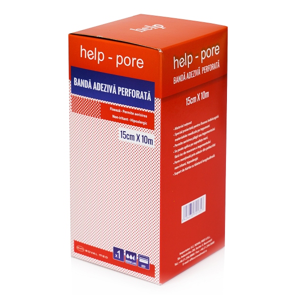 Help pore - Banda Adeziva Perforata - 15 cm x 10 m