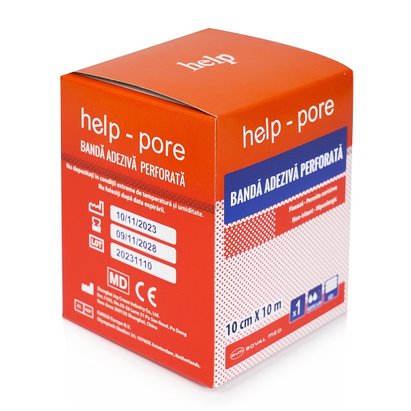 Help pore - Banda Adeziva Perforata - 10 cm x 10 m