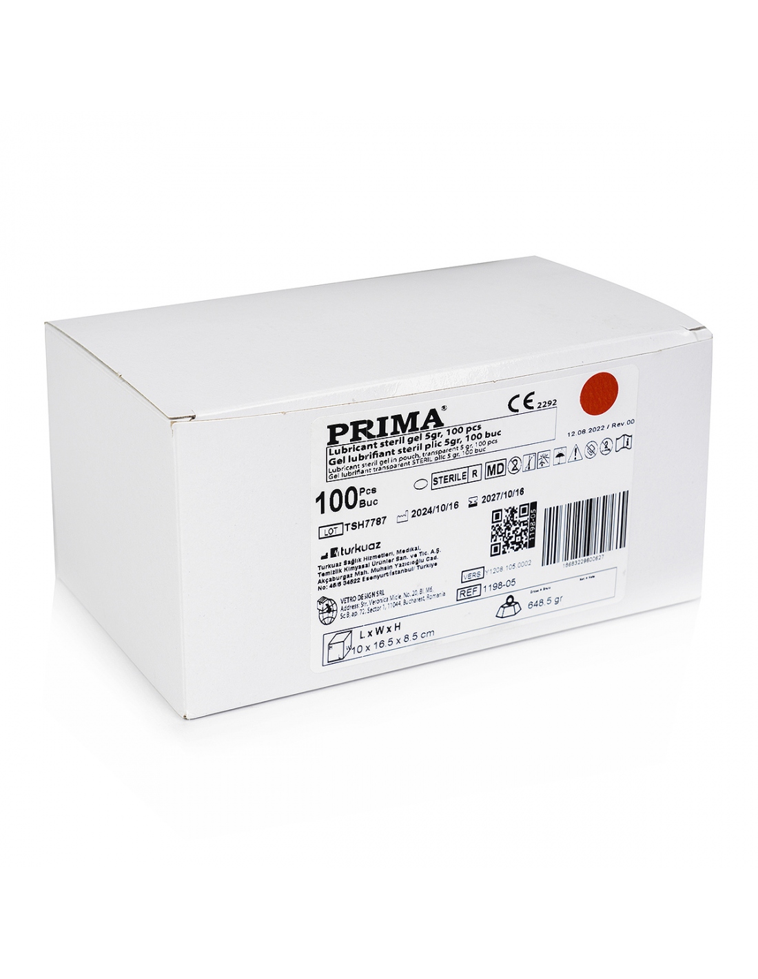 Gel lubrifiant steril - plic 5 grame Gel lubrifiant steril - plic 5 grame