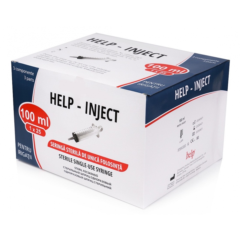 Seringa 100 ml tip Guyon, Pentru Irigatie