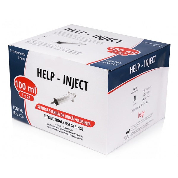 Seringa 100 ml tip Guyon, Pentru Irigatie