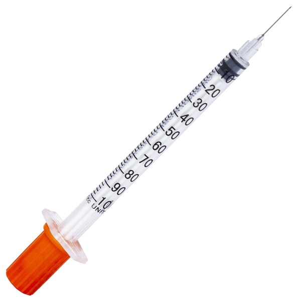 Seringi de Insulina 1ml Cu Ac Incastrat - 100 buc