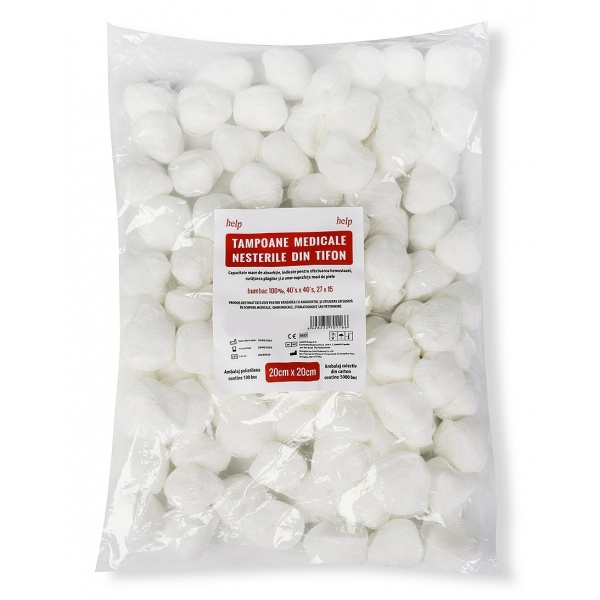 Tampoane medicale nesterile 20 x 20 cm - 100 buc