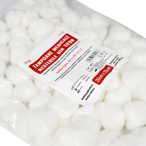 Tampoane medicale nesterile 20 x 20 cm - 100 buc 2