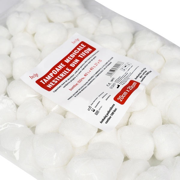 Tampoane medicale nesterile 20 x 20 cm - 100 buc
