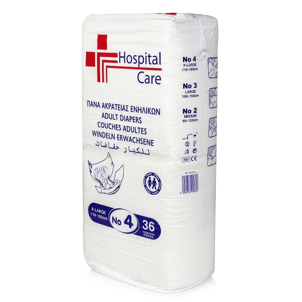 Scutece Adulti Hospital Care - XL - 32 buc