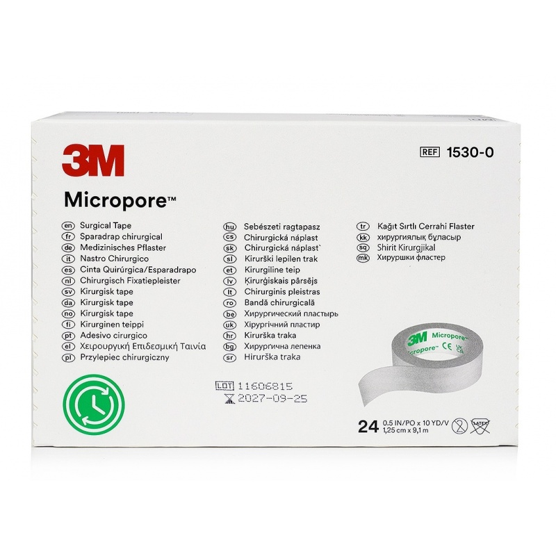 Micropore 3M - Leucoplast hartie - 1.25 cm x 9.1 m