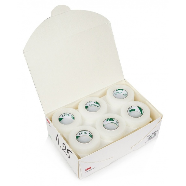 Transpore 3M - Leucoplast plastic transparent - 1.25 cm x 9.4 m