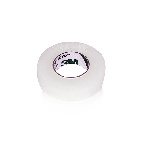 Transpore 3M - Leucoplast plastic transparent - 1.25 cm x 9.4 m