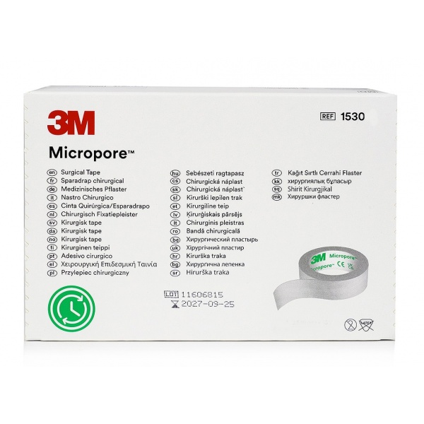 Micropore 3M - Leucoplast hartie - 2.5 cm x 9.1 m
