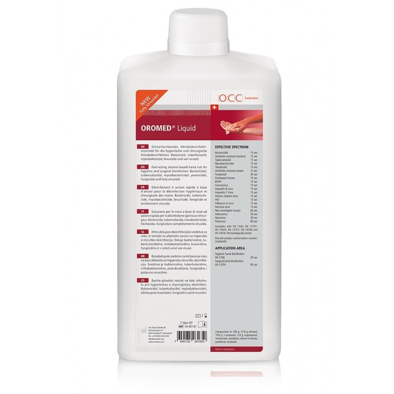 Oromed Liquid - Dezinfectant lichid pentru maini - 1 litru