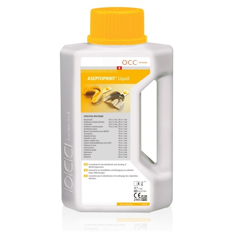 Aseptoprint Liquid - Dezinfectant concentrat amprente dentare - 1 litru