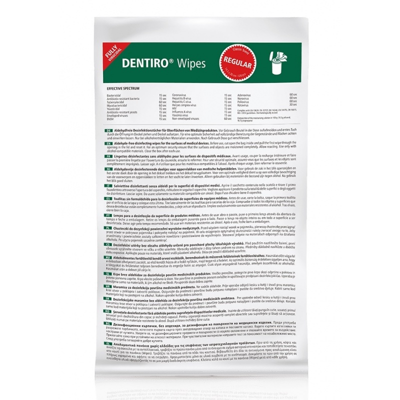 Dentiro Wipes Servetele dezinfectante - 120 buc