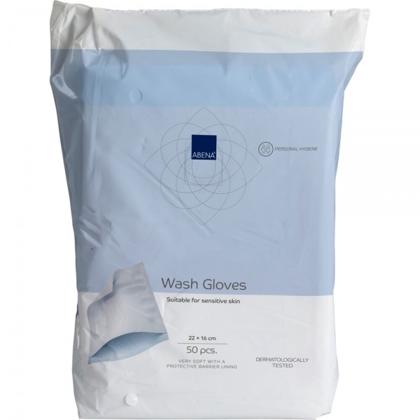 Abena - Manusi pentru spalare pacient - 50 buc