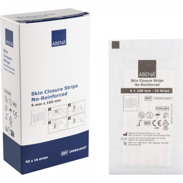 Abena - Stripuri suturi chirurgicale - 6 mm x 100 mm - 550 buc