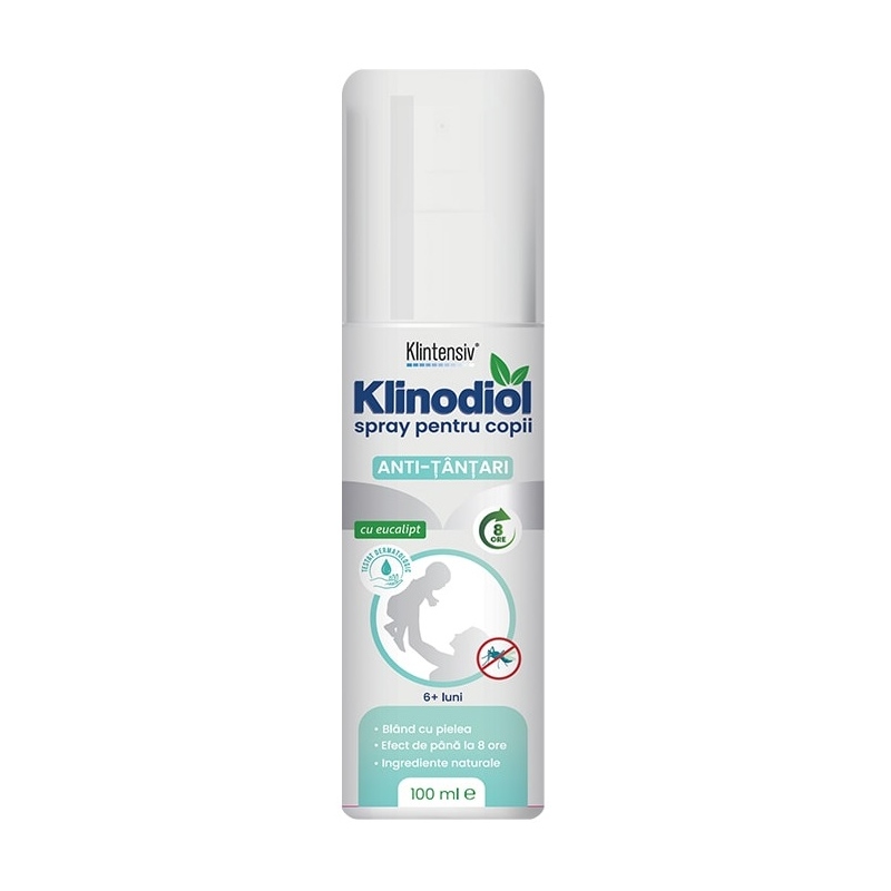 Klinodiol - Spray anti tantari – Copii + 6 luni - 100 ml