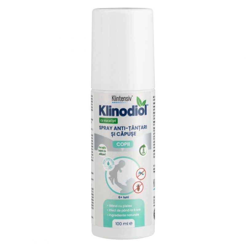 Klinodiol - Spray anti tantari si capuse – Copii + 6 luni - 100 ml