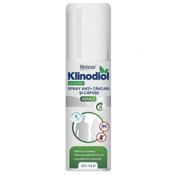 Klinodiol - Spray anti tantari si capuse – Adulti - 100 ml
